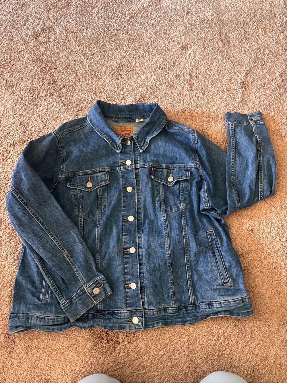 Levi's Plus Size Trucker Denim Jean Jacket Size 3X